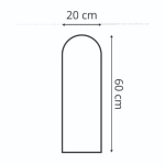 Polsterpaneel Magic Velvet Gelb 20 cm